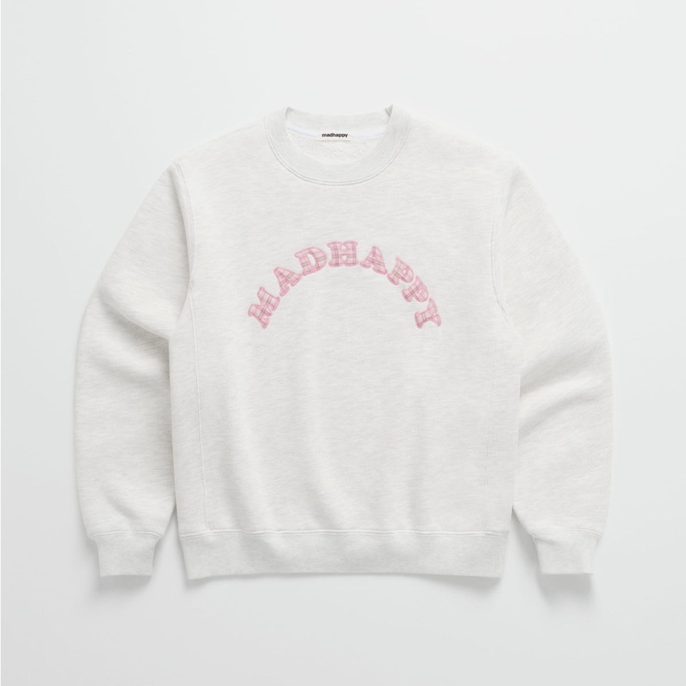 Madhappy White Crewneck with Pink Detail